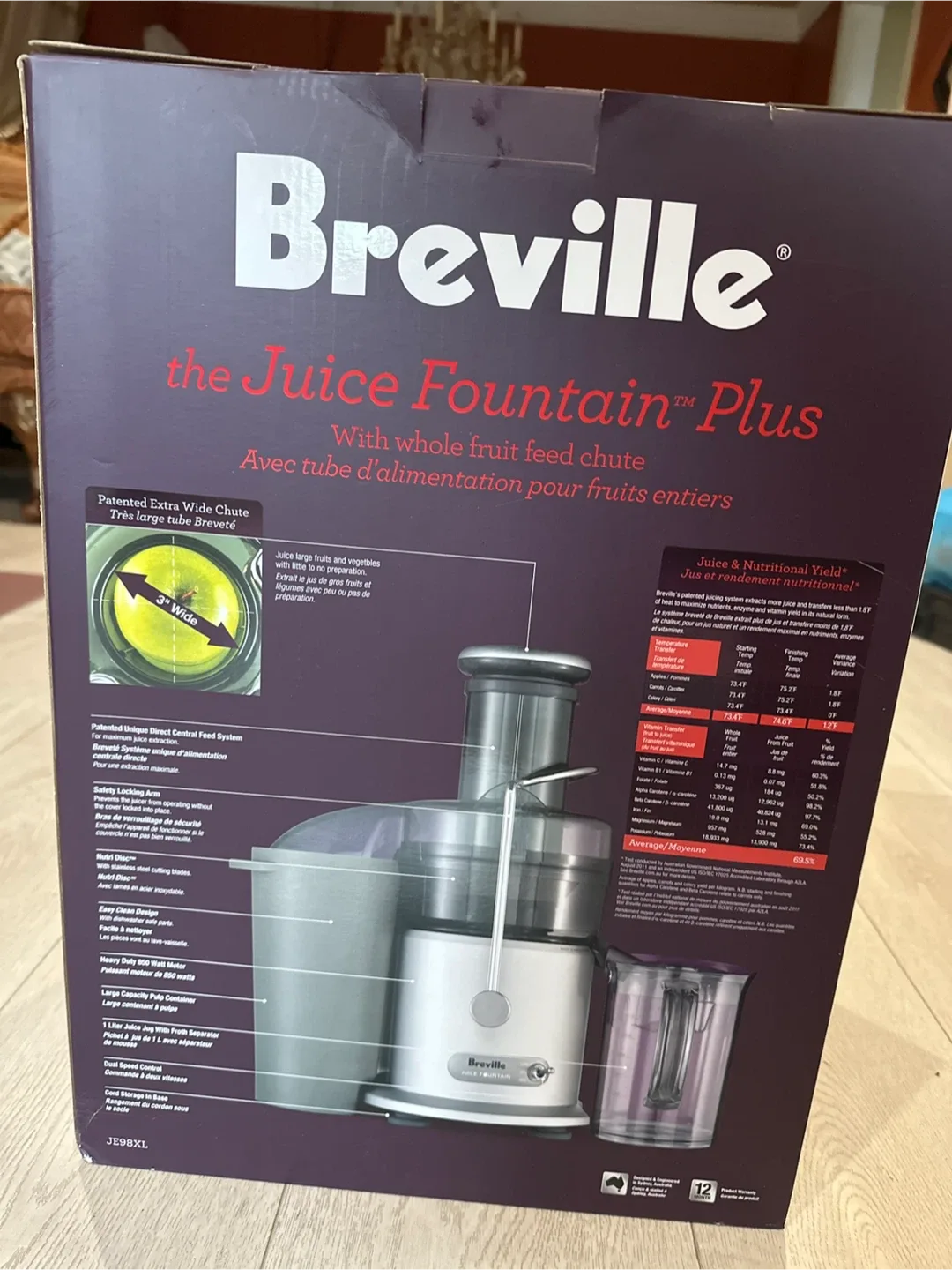 Breville Juice Fountain Plus Juicer - Like New! thumbnail