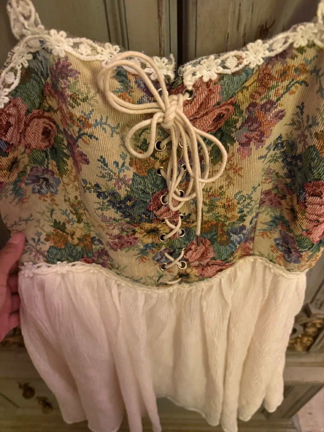 Floral Tapestry Corset Dress image indicator(2)