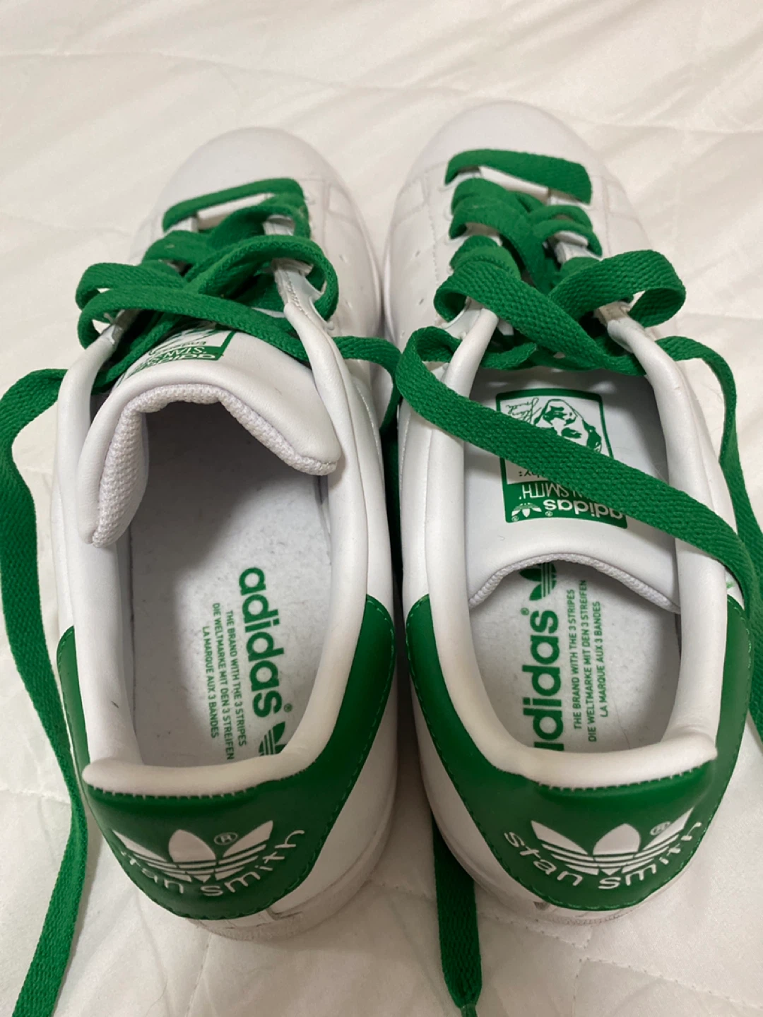 Adidas Stan Smith White & Green Sneakers