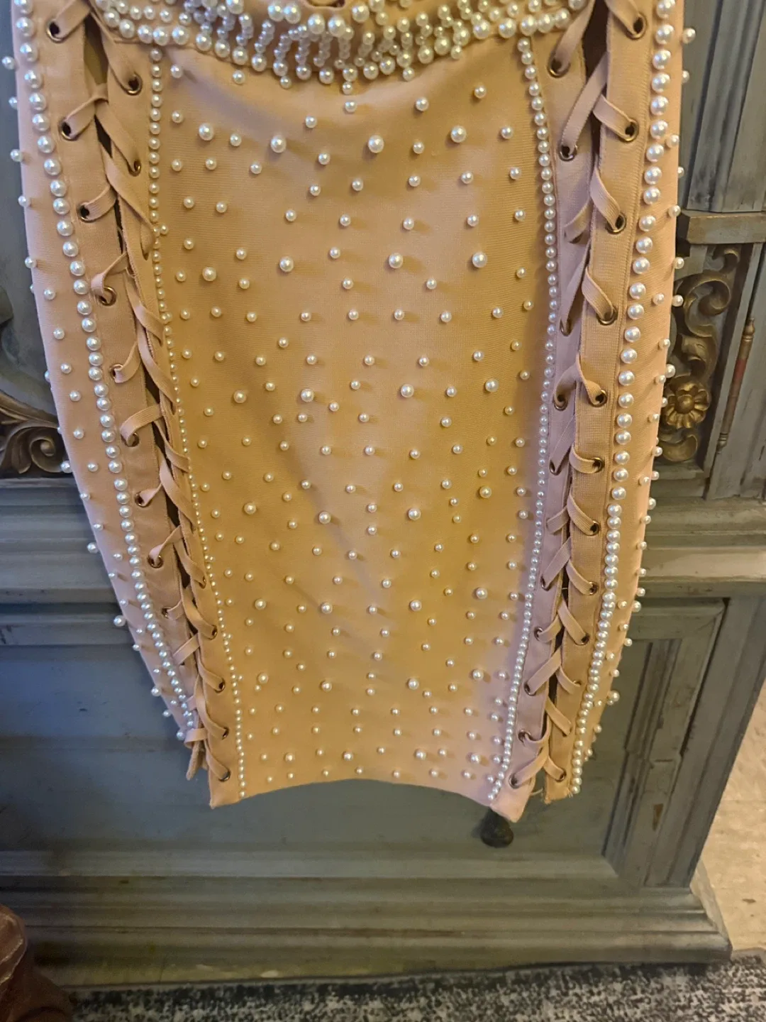 Fashion Nova Pearl Dress - Size M image indicator(3)