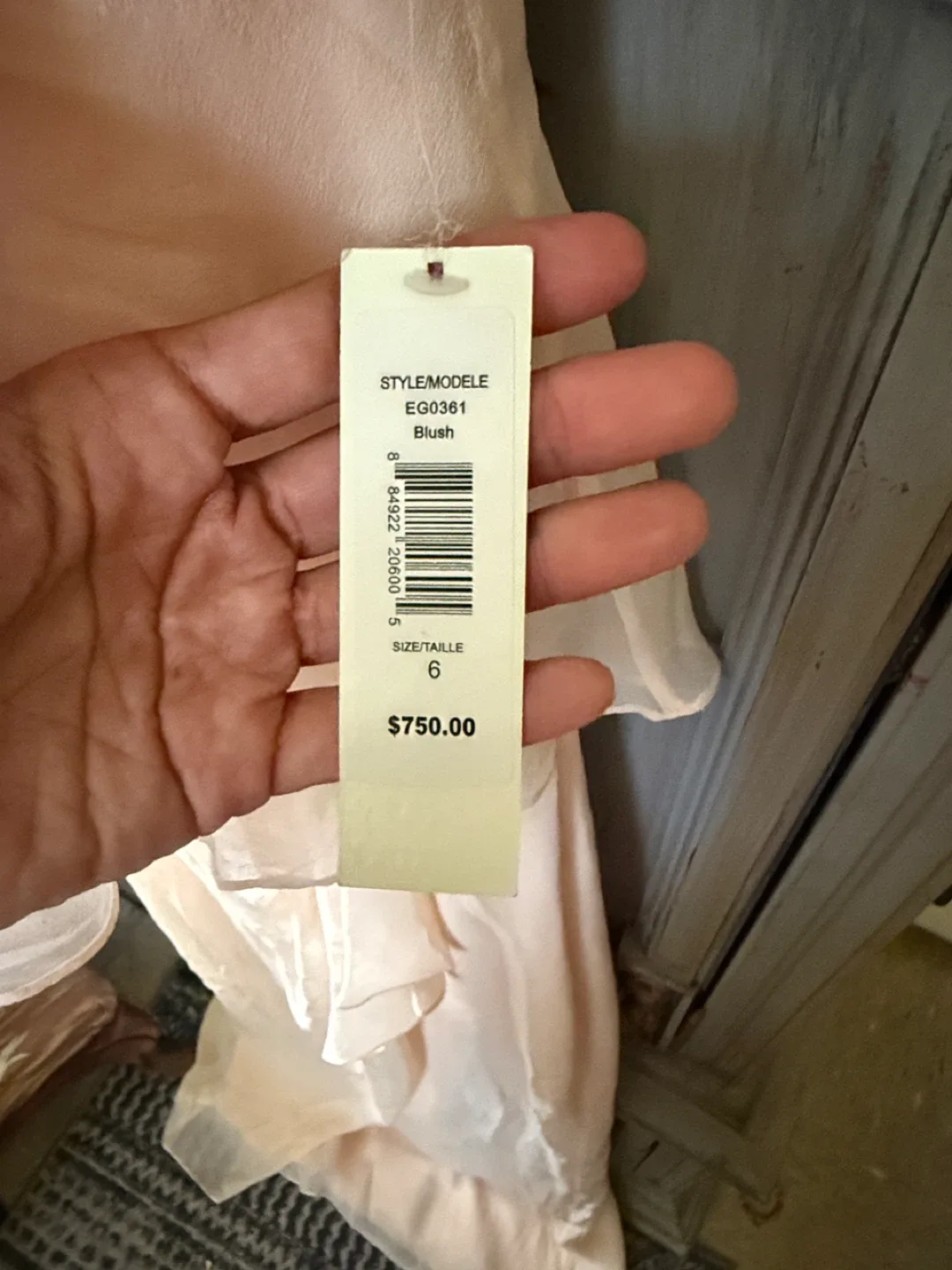 Badgley Mischka Blush Dress Size 6 image indicator(3)