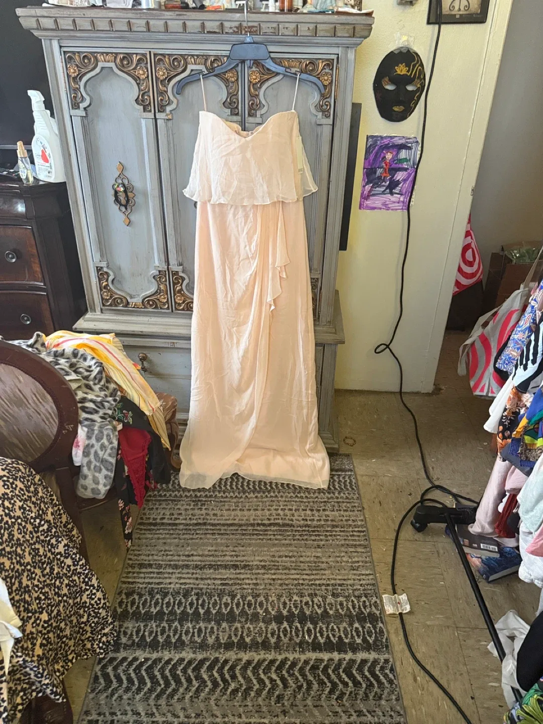 Badgley Mischka Blush Dress Size 6