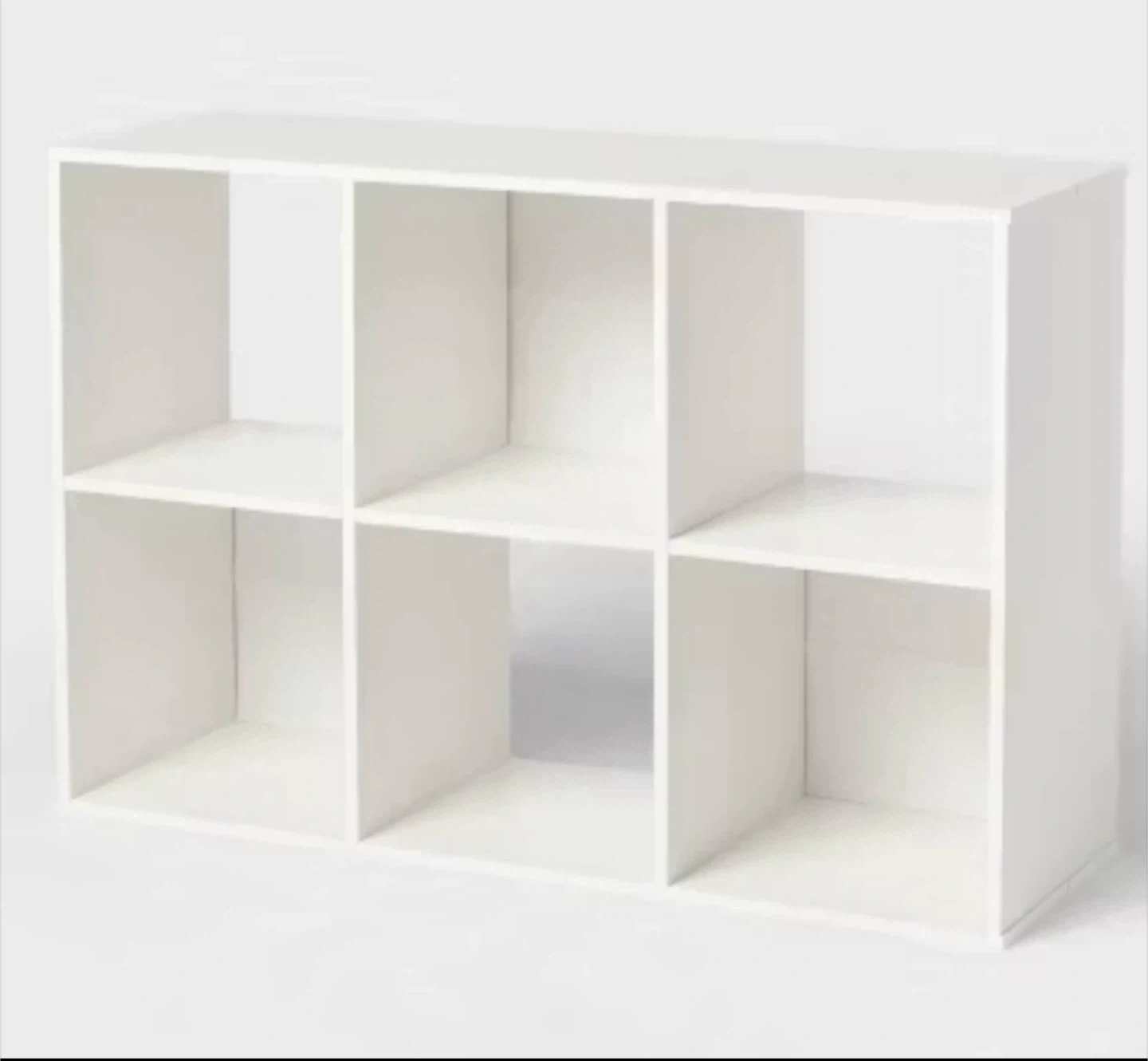 White 6-Cube Organizer Shelf - photo 2
