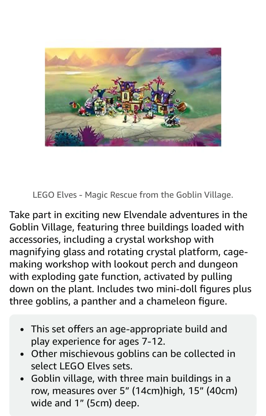 LEGO Elves 41185 Magic Rescue from the Goblin Village - photo 4