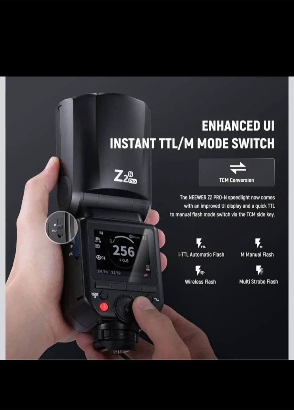 Neewer Z2 Pro Speedlite Camera Flash image indicator(4)