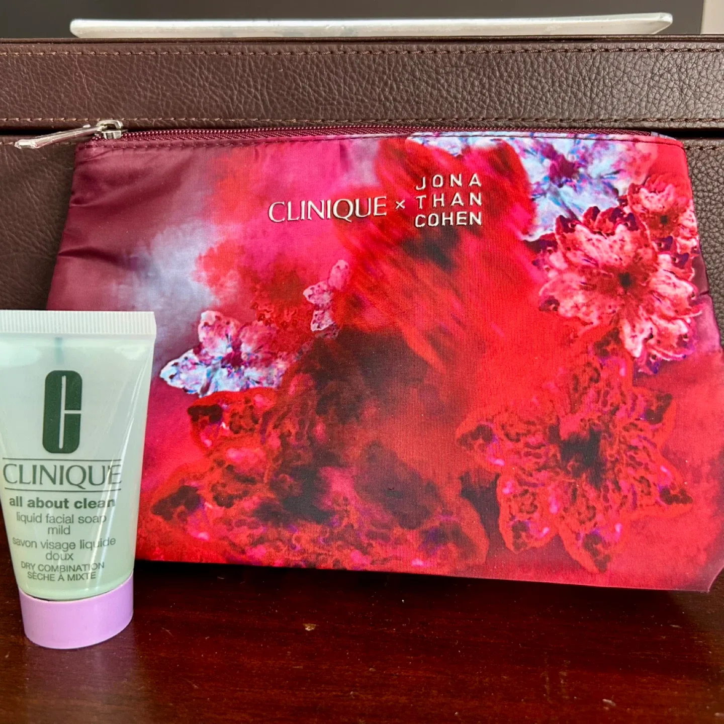 Clinique Jonathan Cohen Pouch & All About Clean face wash thumbnail