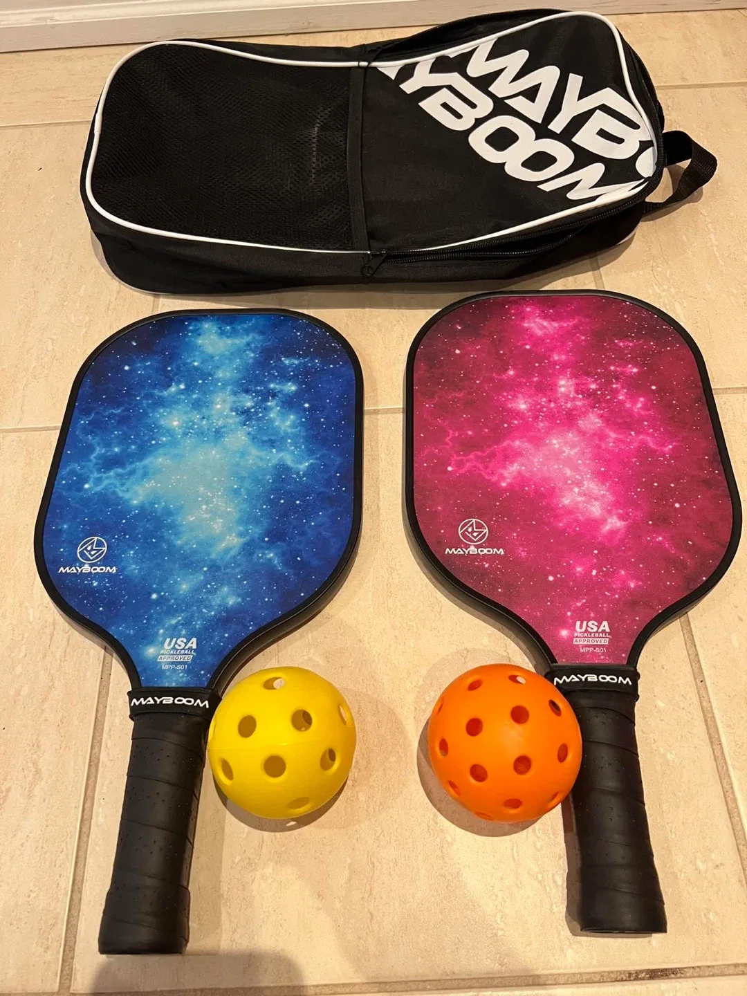 MAYBOOM Pickleball Paddles (2) with Bag thumbnail