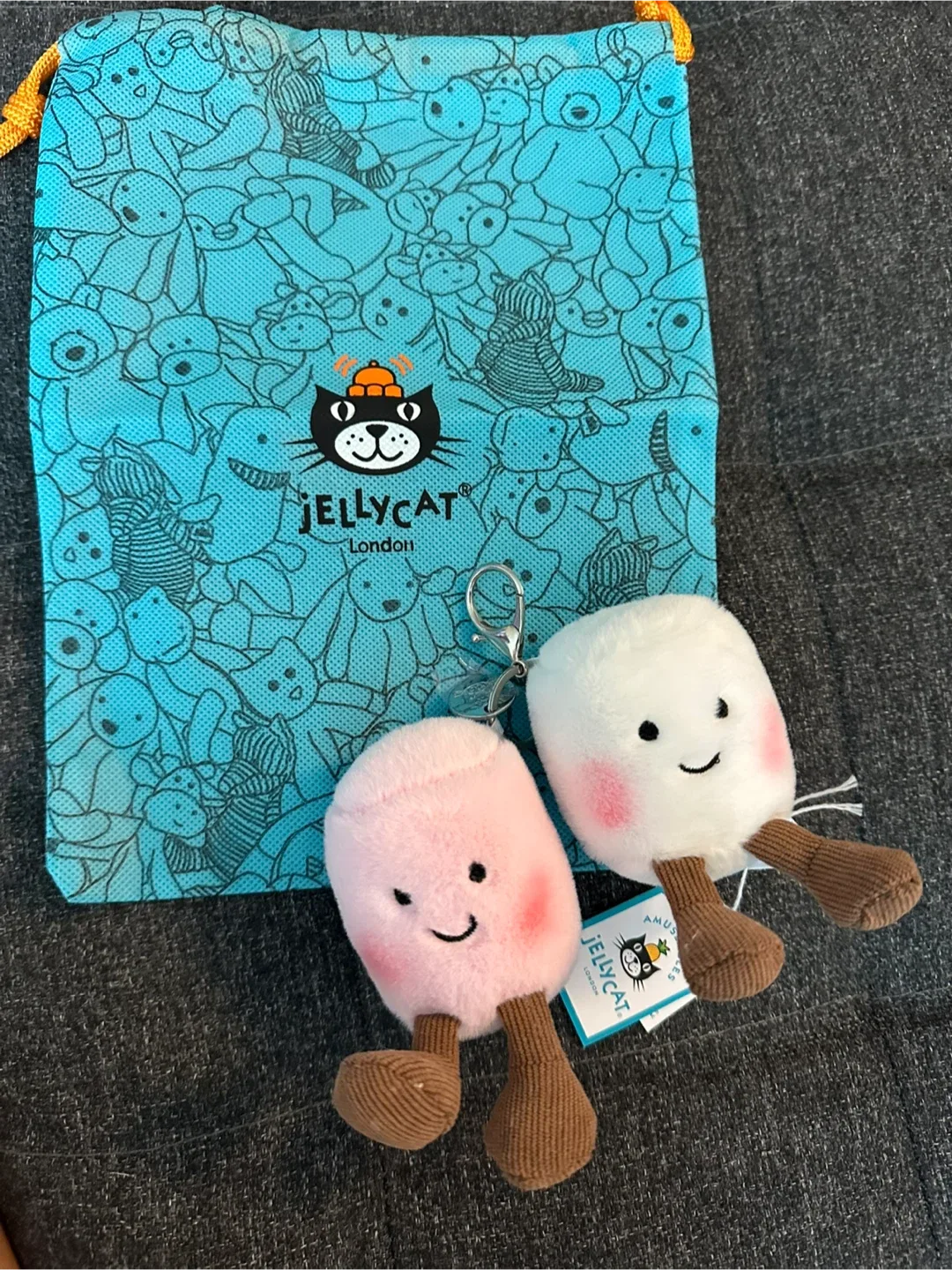 Jellycat Amuseable Marshmallow Keychain Set