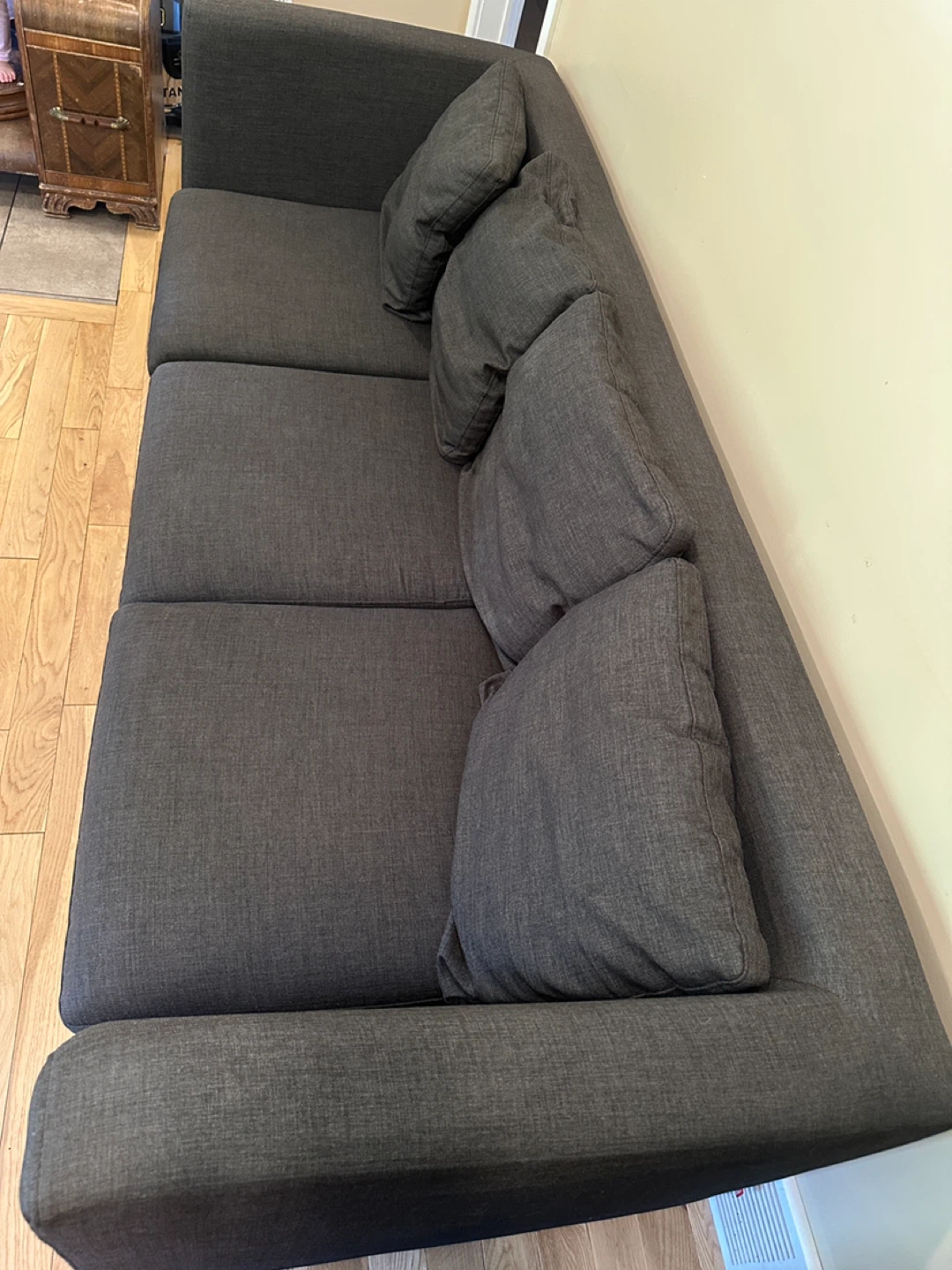 Grey EQ3 Modern Simplistic 3 Seater Sofa (CAN DELIVER) - photo 5
