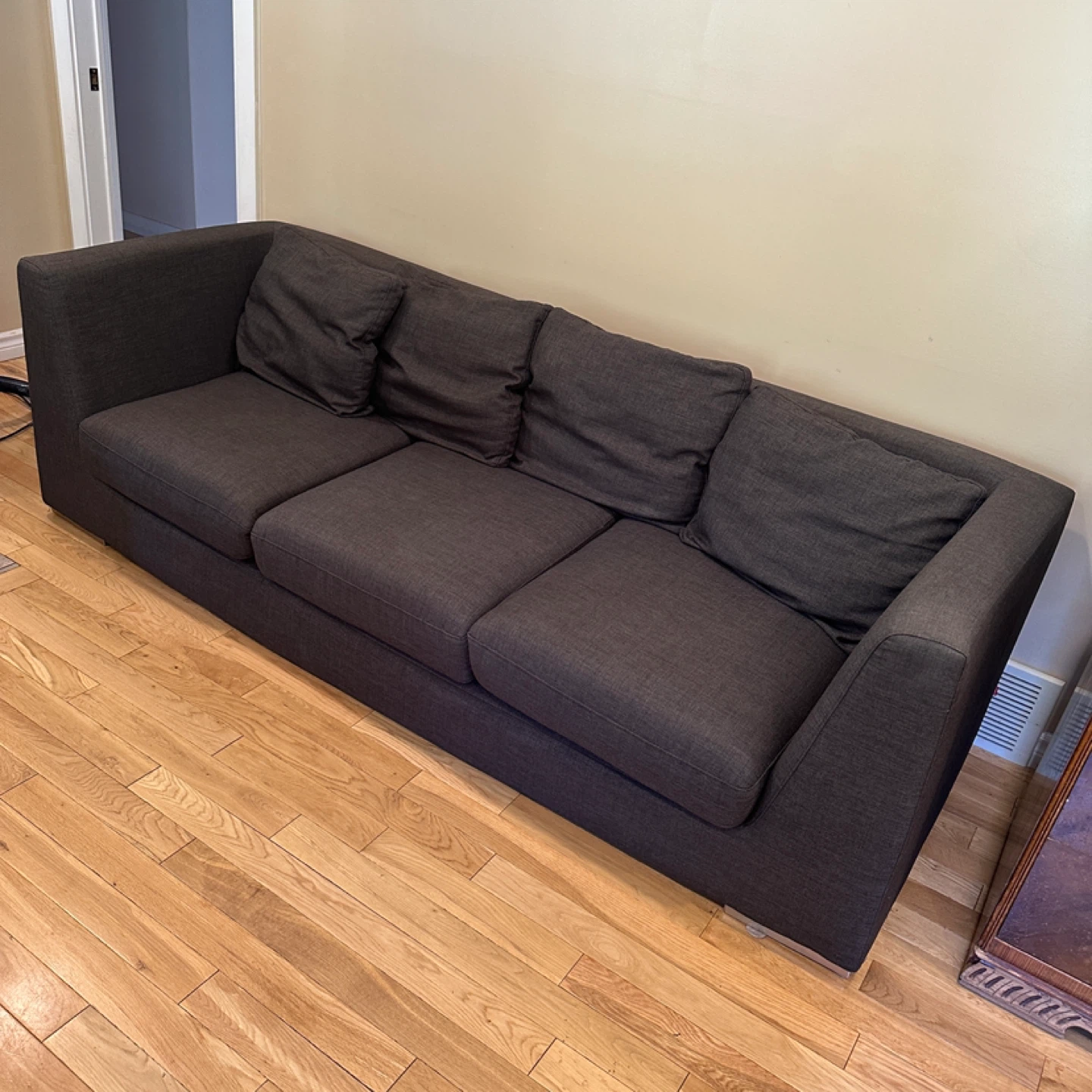 Grey EQ3 Modern Simplistic 3 Seater Sofa (CAN DELIVER) - photo 3