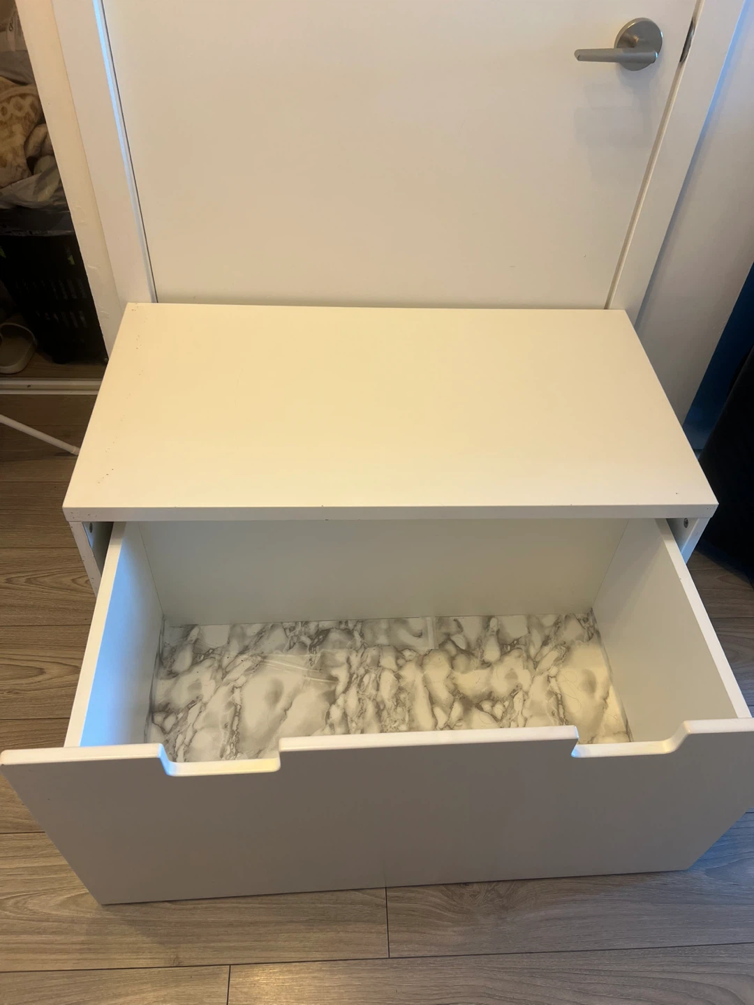 White bench with Storage - photo 2