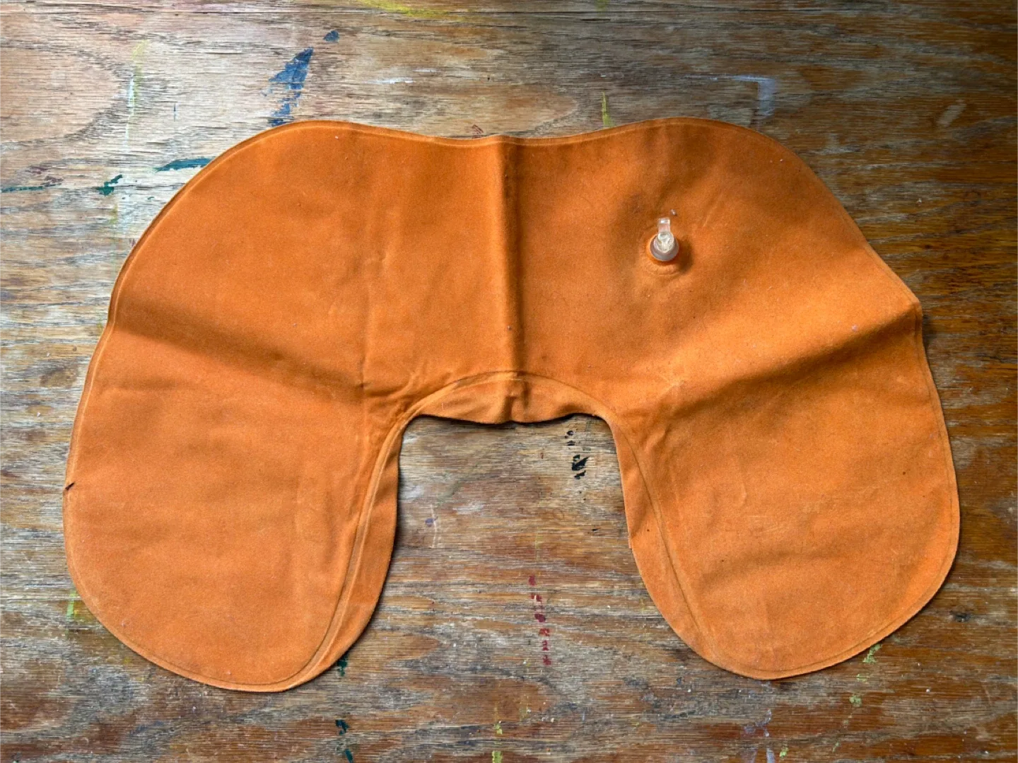 Orange Inflatable Travel Pillow thumbnail
