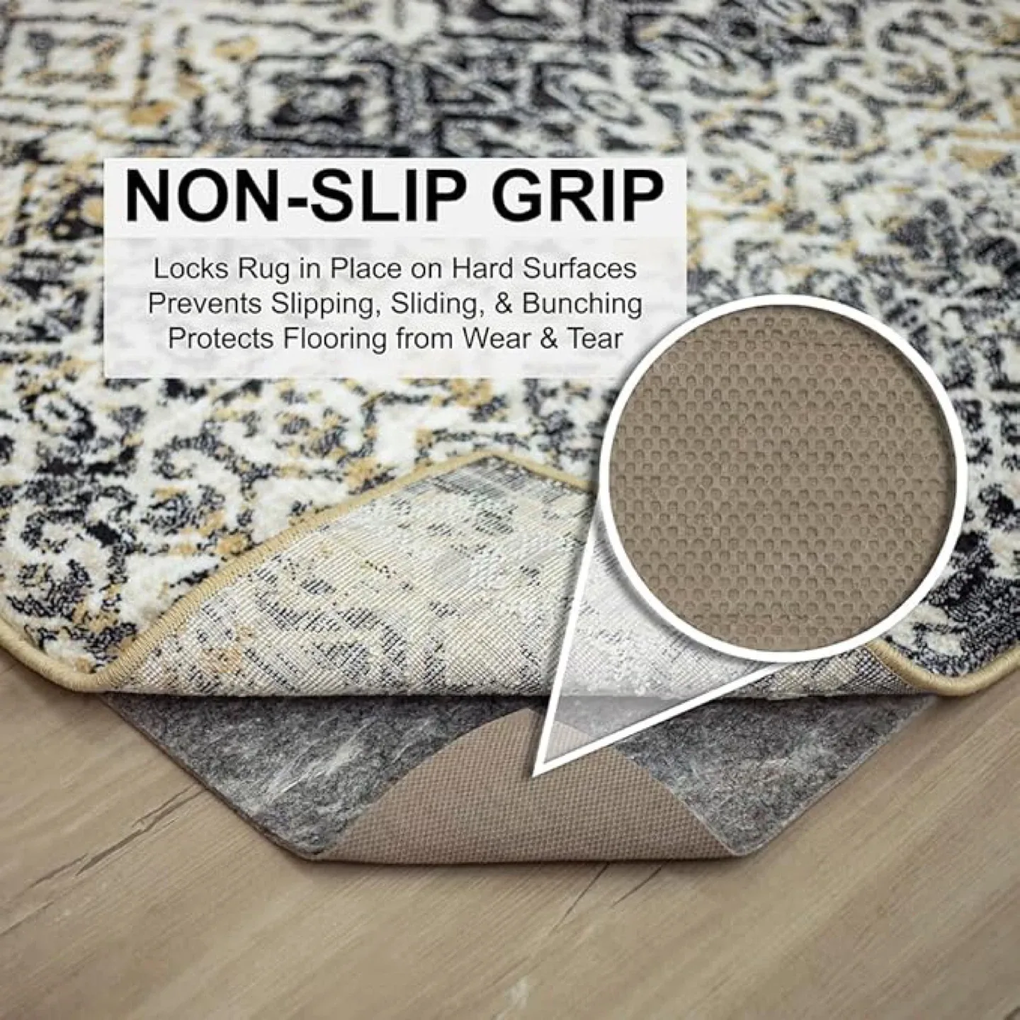 Mohawk Home Dual Surface Rug Pad, 1/4" Thick (8' x 10') image indicator(4)