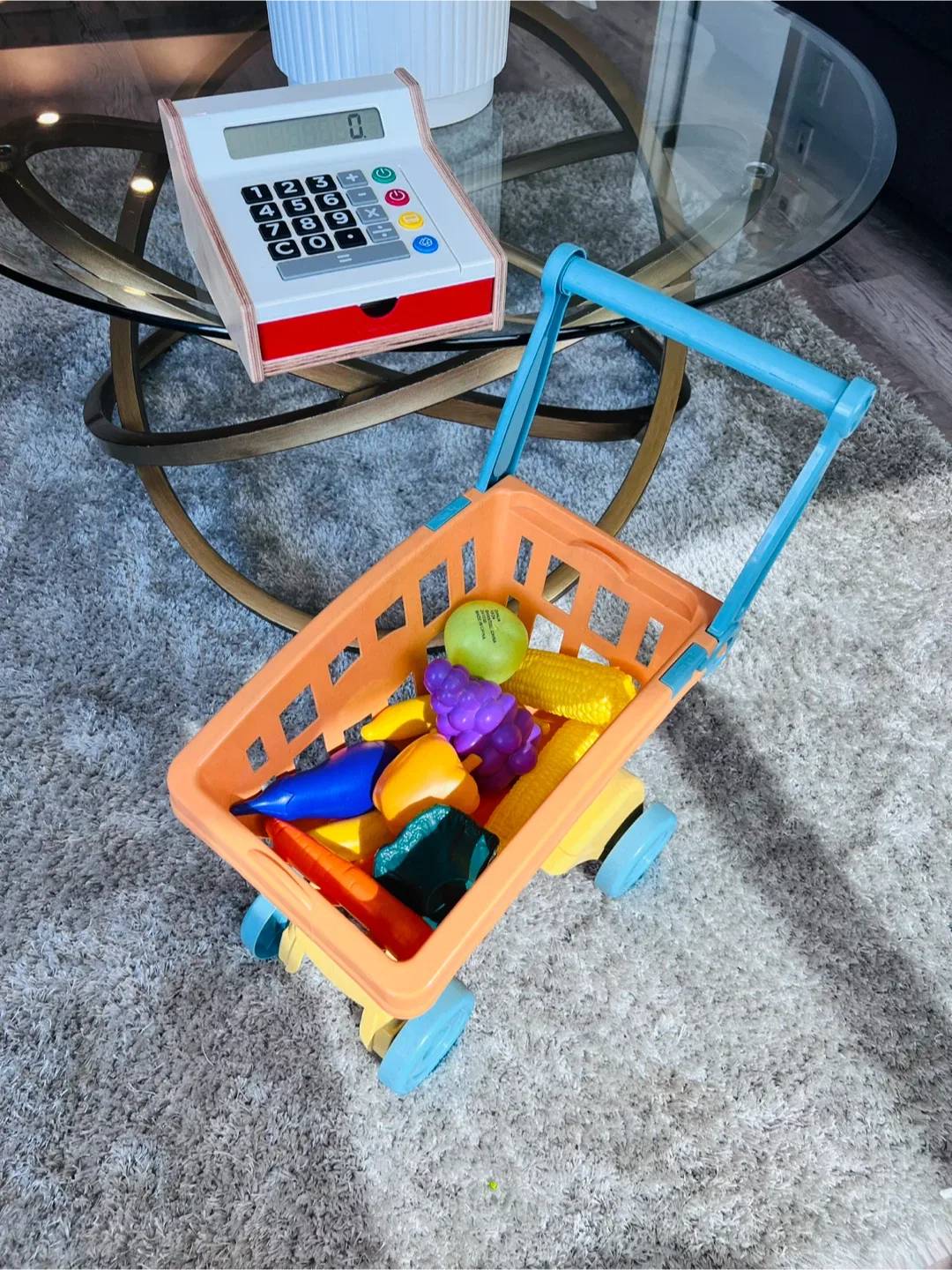 Kids Toy Shopping Cart & Cash Register