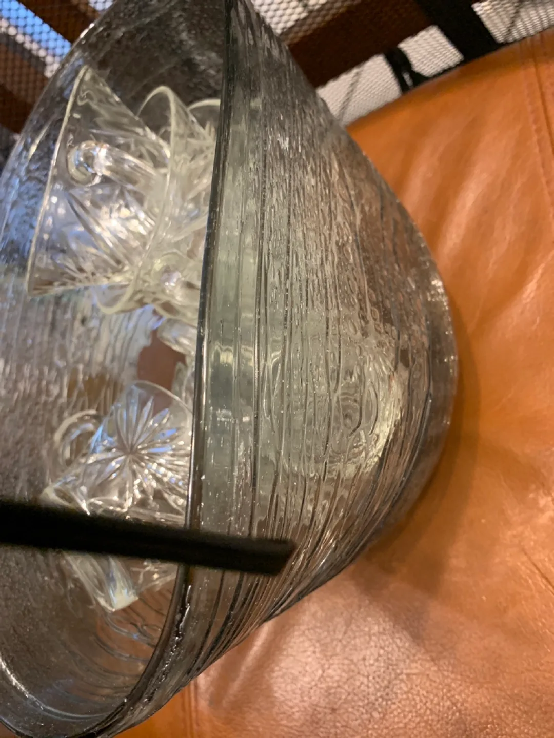 Vintage Clear Glass Cups - Set of 10 image indicator(3)