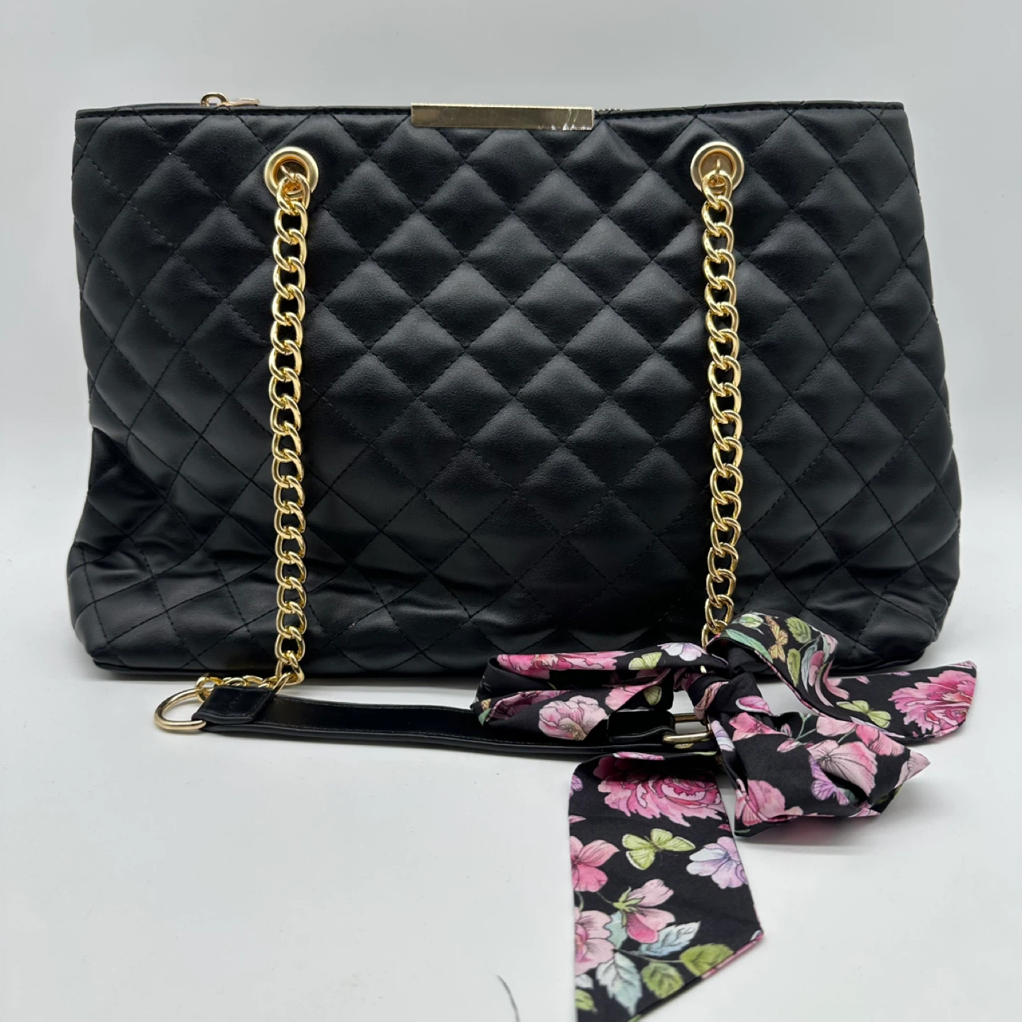 Ardene Black Quilted Tote Bag(almost new) - photo 2