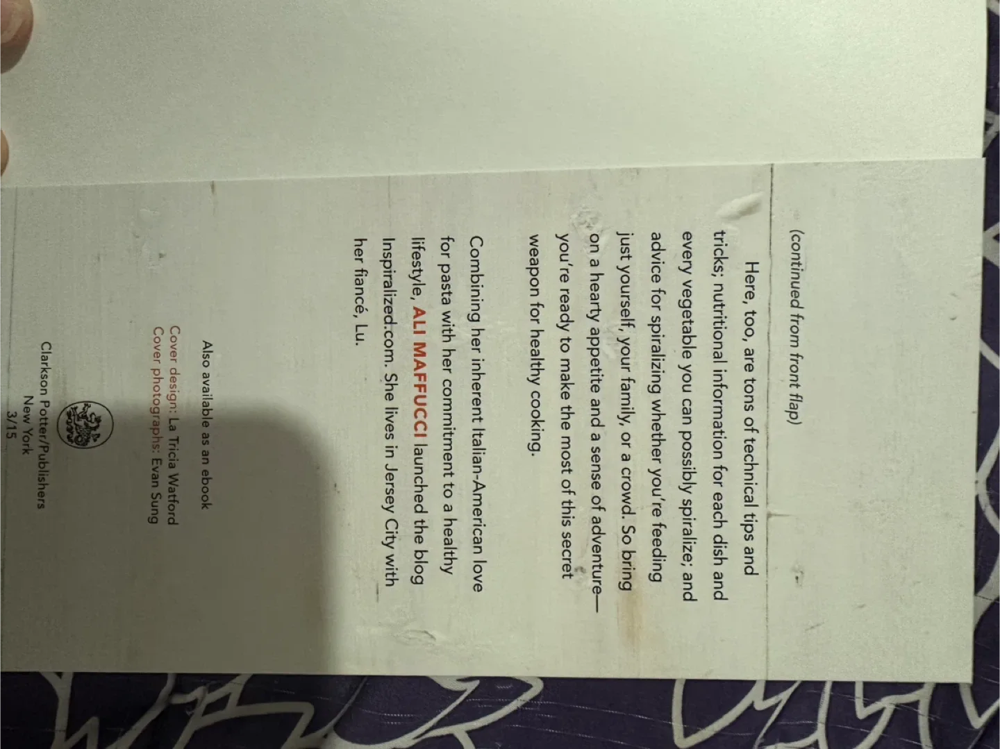 Inspiralized Cookbook by Ali Maffucci image indicator(7)