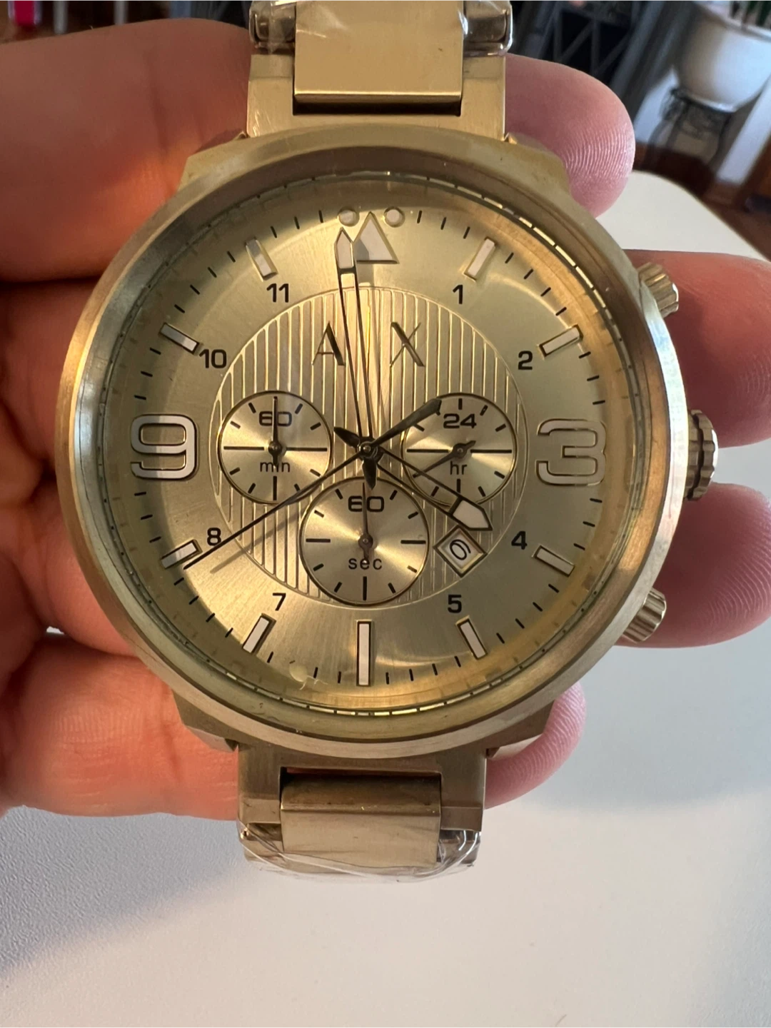 Armani Exchange Gold Watch with Box - photo 2