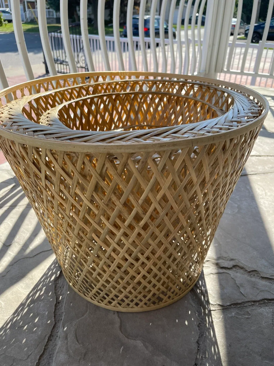 Set of 4 Woven Bamboo Christmas tree image indicator(2)