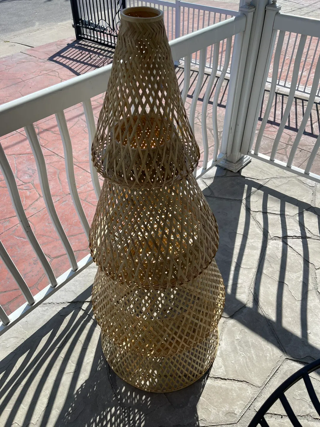 Set of 4 Woven Bamboo Christmas tree image indicator(3)