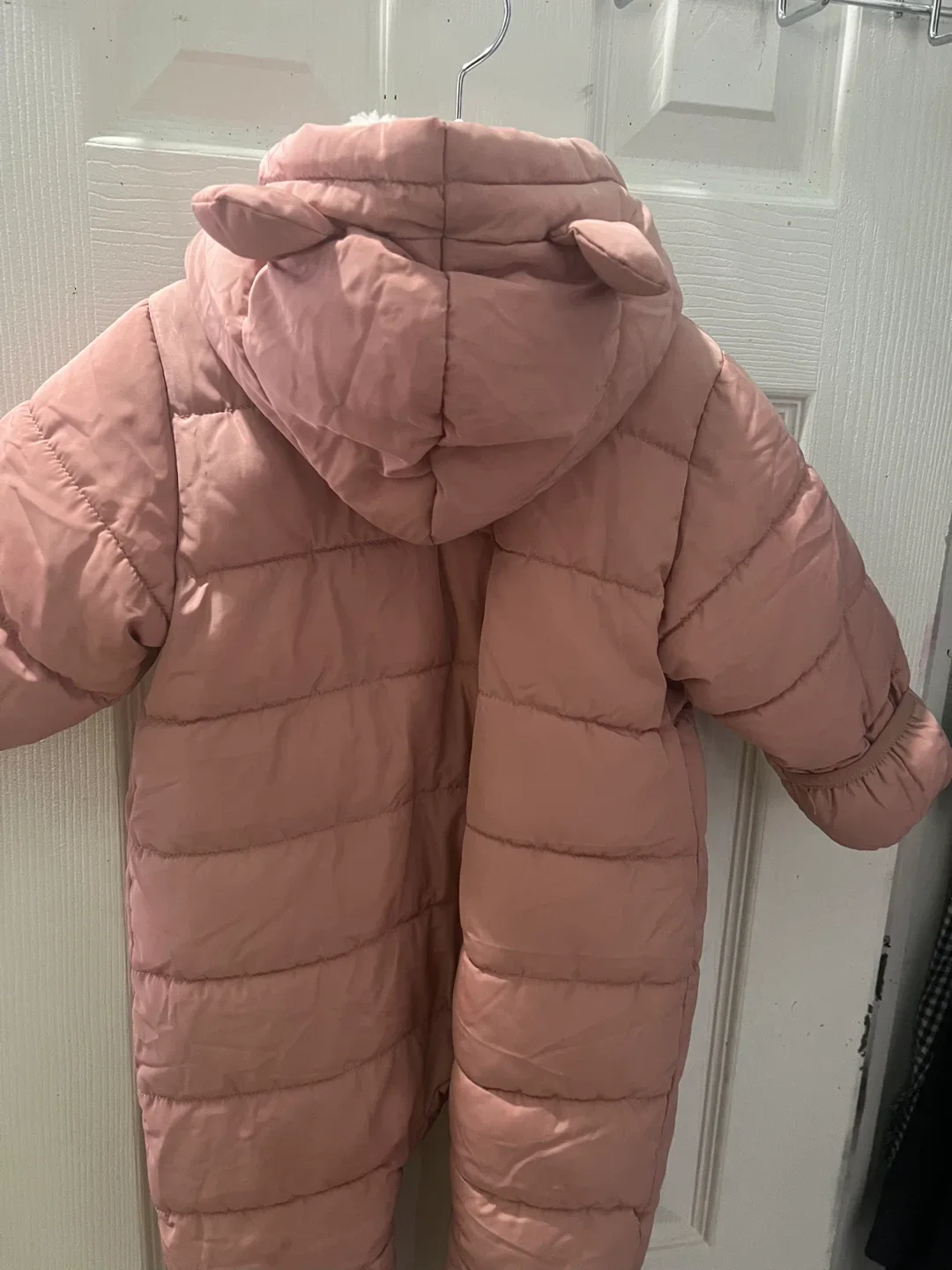 Pink Puffer Onesie with Hood image indicator(2)