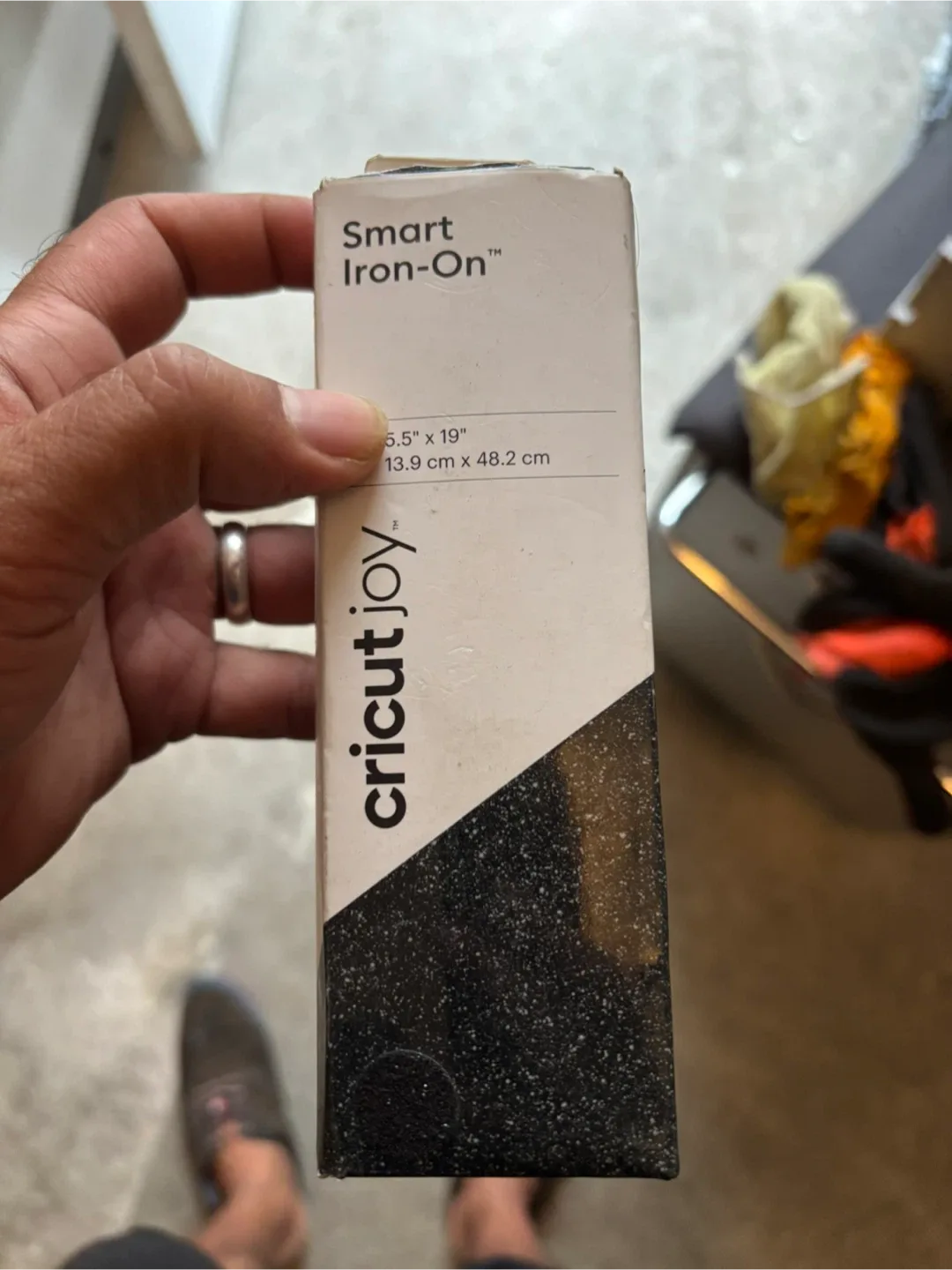 Cricut Joy Smart Iron-On - Black Glitter 5.5" x 19" thumbnail