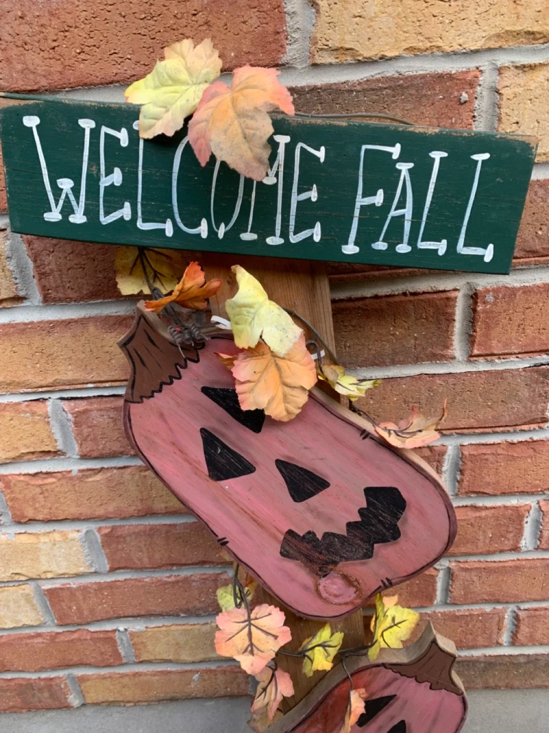 Price drop!! Wooden Welcome Fall Pumpkin Decoration image indicator(2)
