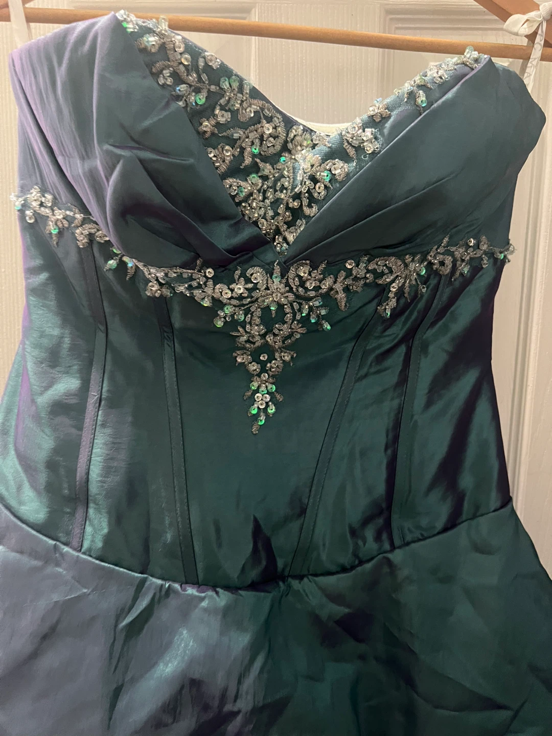 Green & Purple Formal Dress