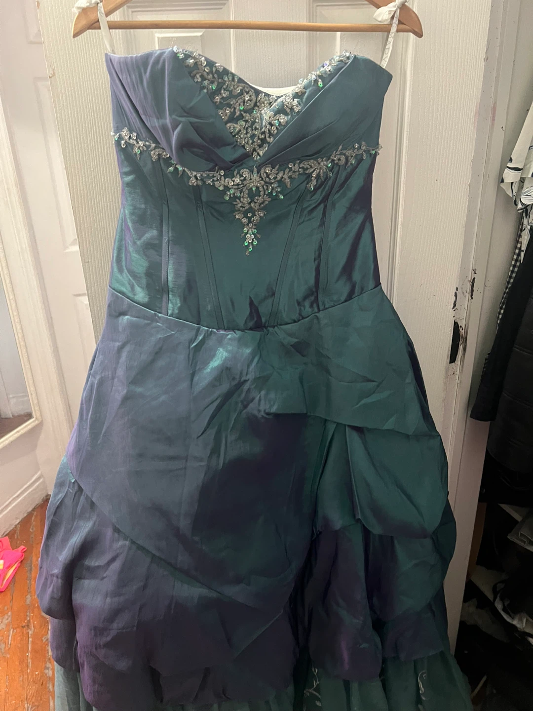 Green & Purple Formal Dress - photo 2