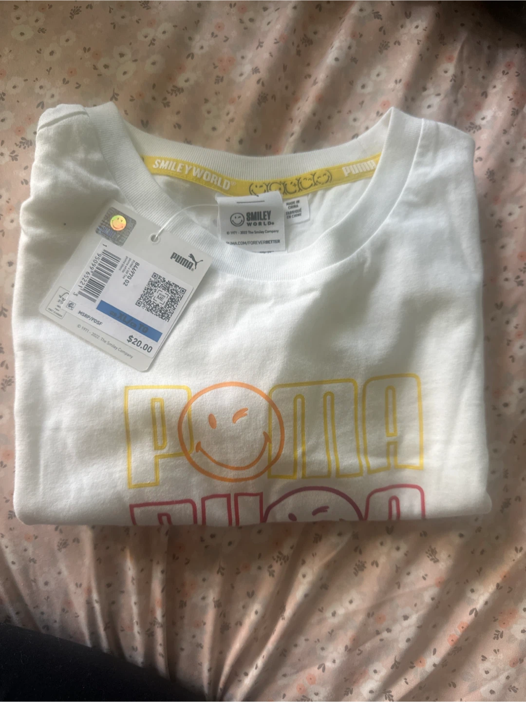 Puma Smiley World T-Shirt - New with Tags!