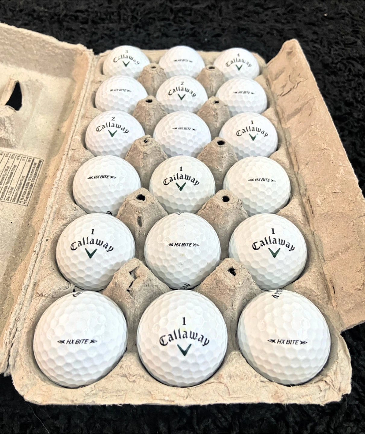 18 Callaway HX Bite Golf Balls