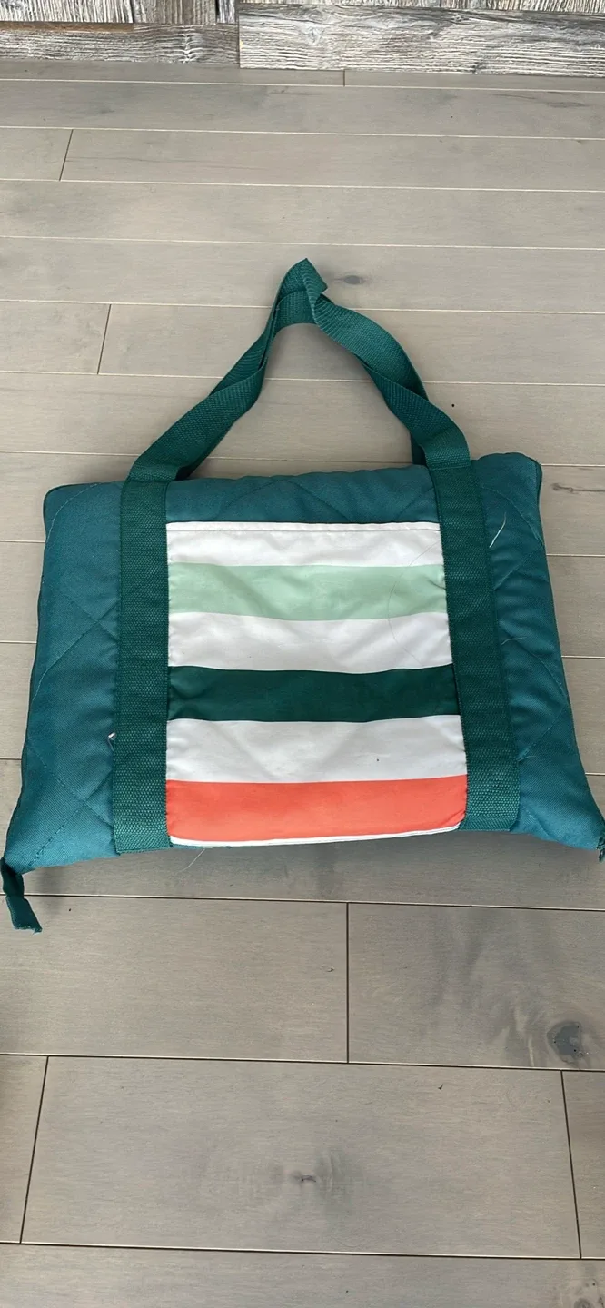 Striped Picnic Blanket with Handles thumbnail