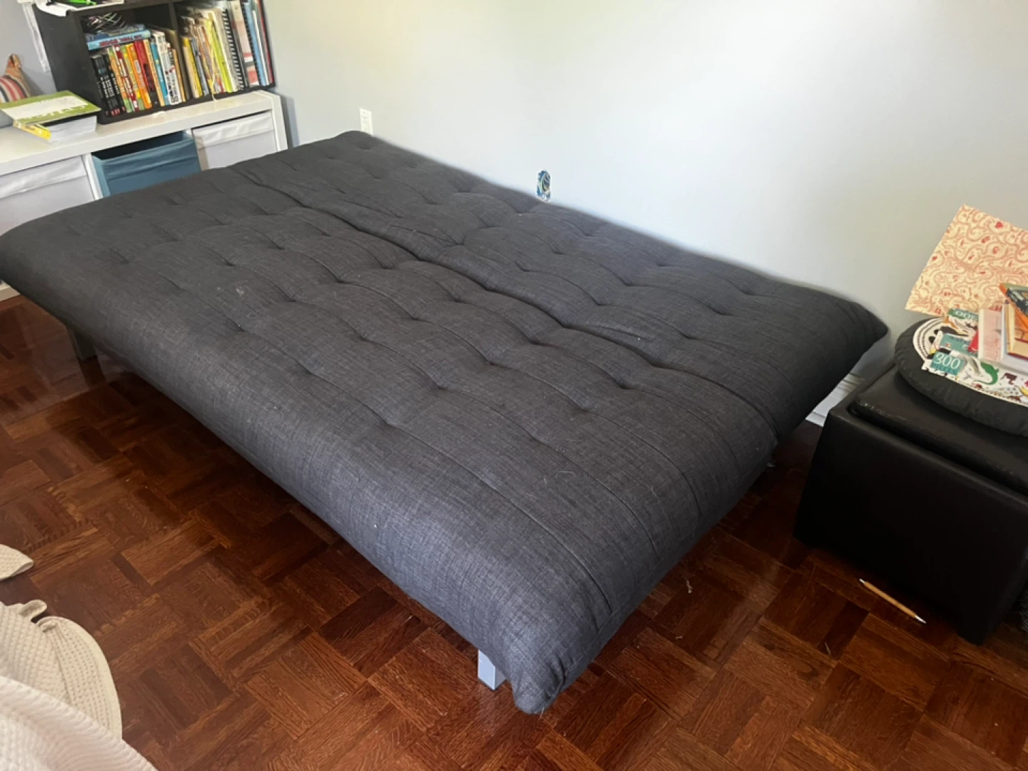 Sofa bed- Dark charcoal fabric - photo 2