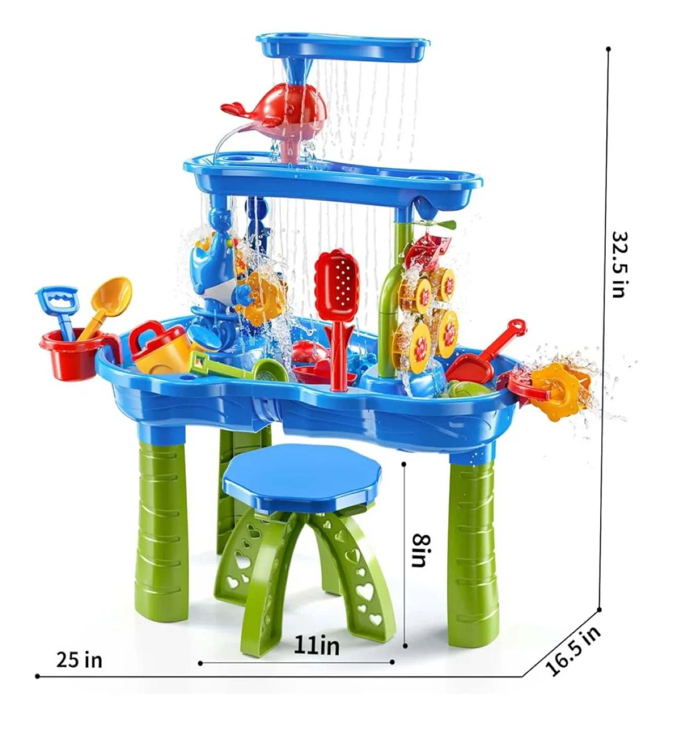 JUKUDAHU Sand Water Table for Kids image indicator(4)