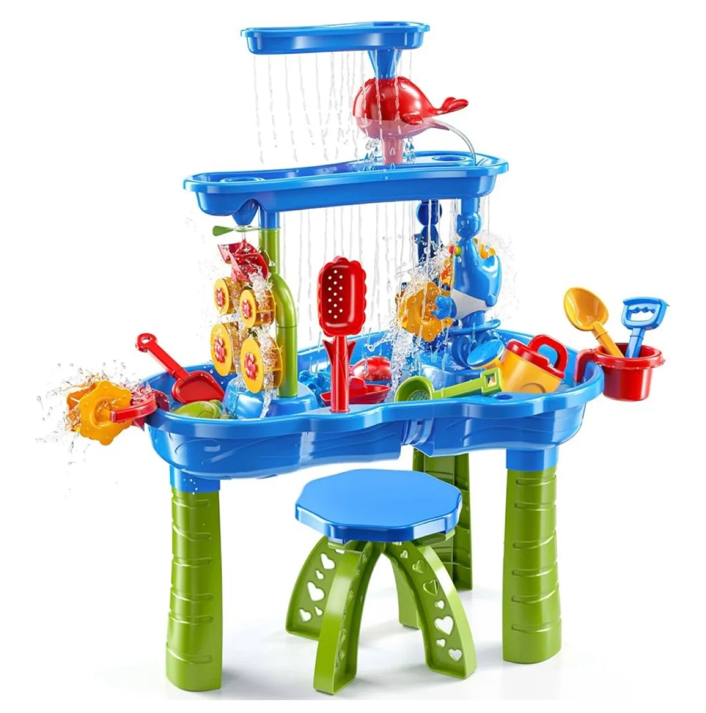 JUKUDAHU Sand Water Table for Kids image indicator(7)