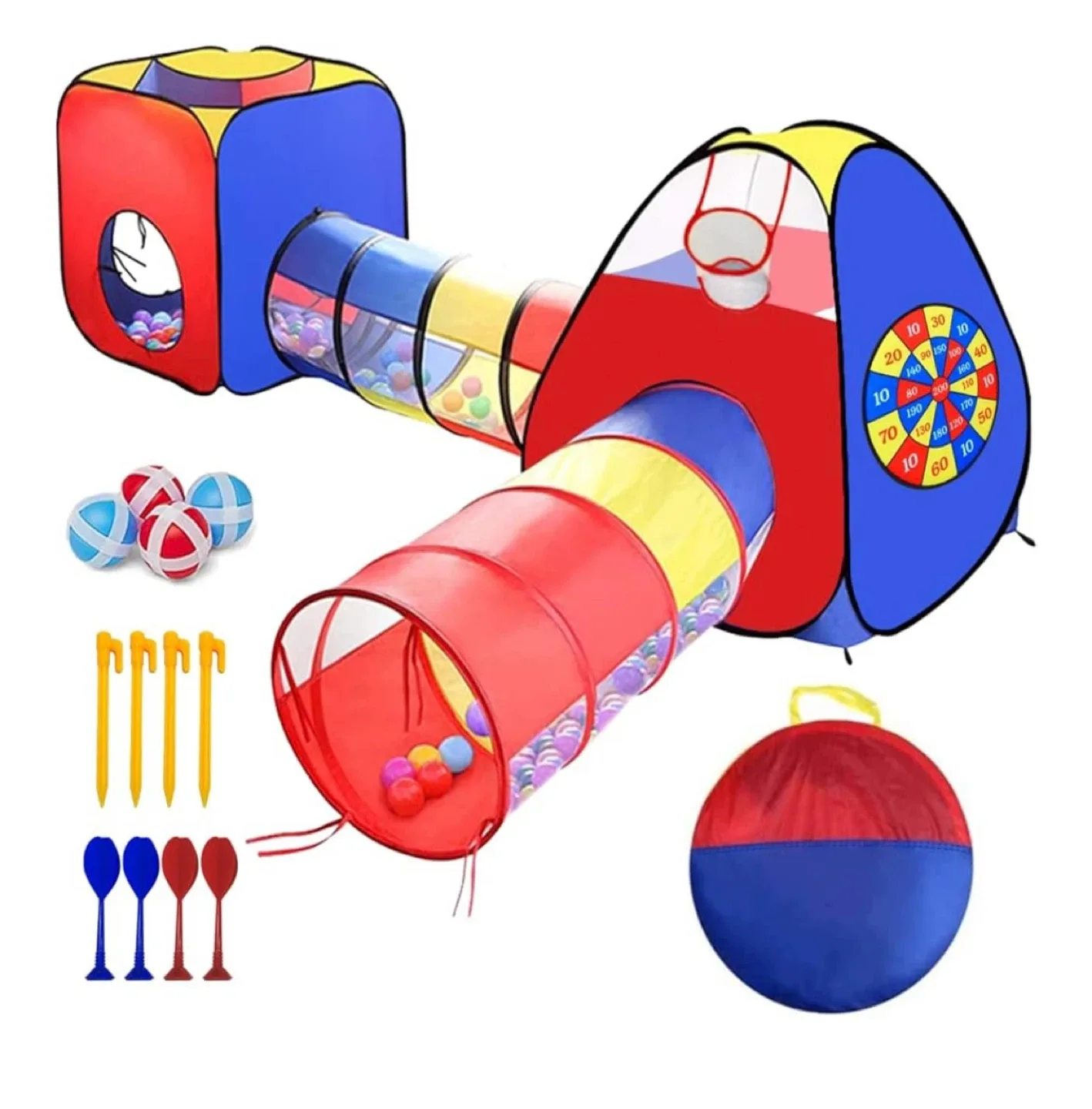 Kids Play Tent Tunnel Ball Pit thumbnail