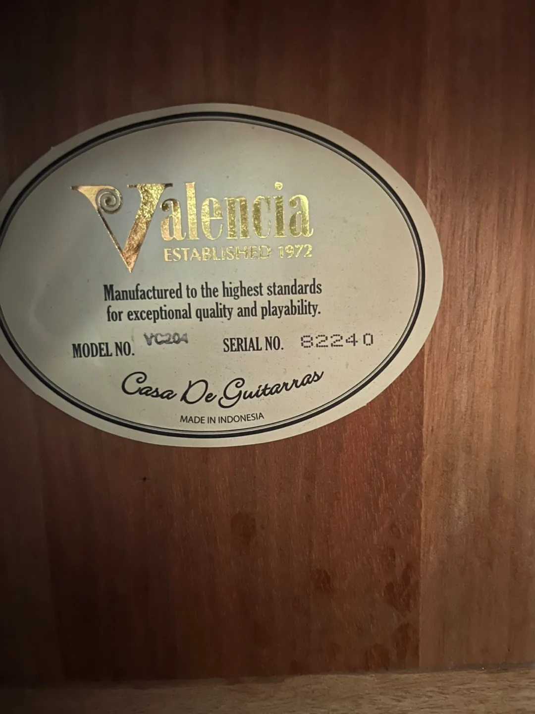 Valencia Classical Guitar with Case image indicator(4)