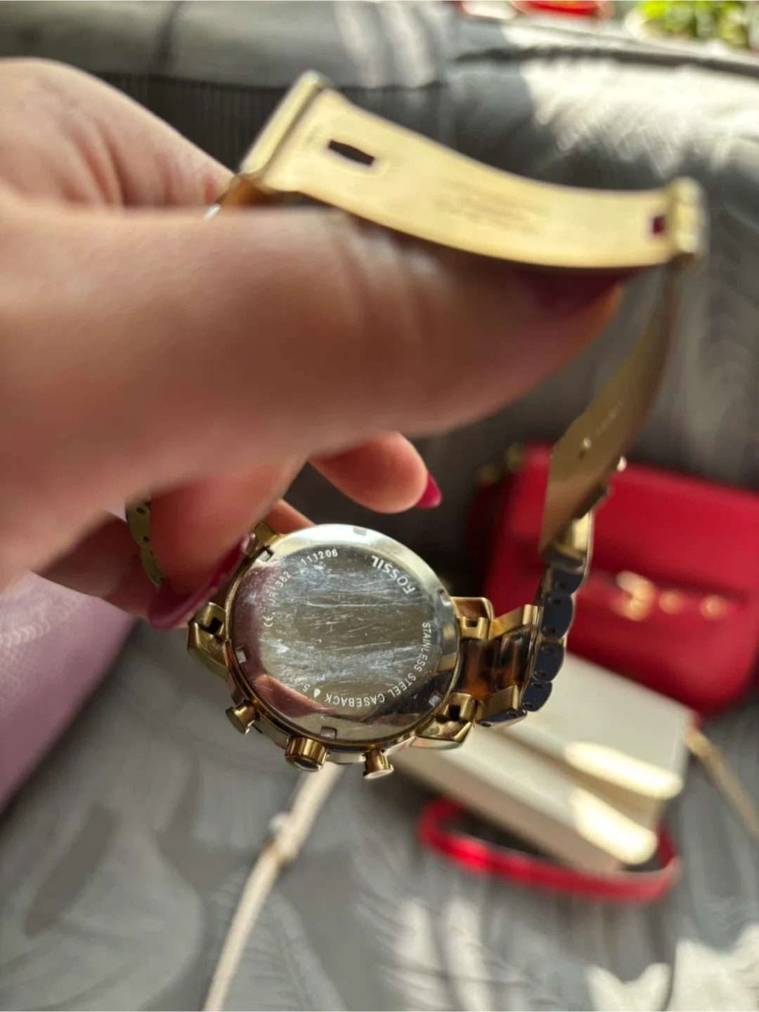 Fossil Riley Multi-Function Gold-Tone Watch image indicator(4)