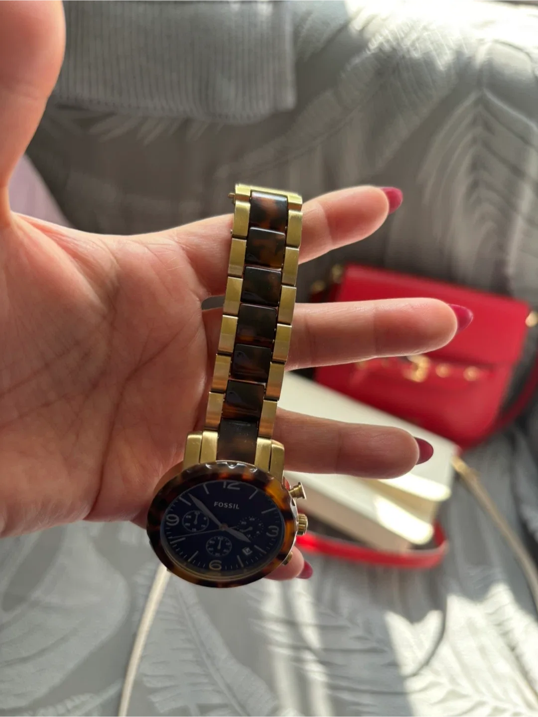 Fossil Riley Multi-Function Gold-Tone Watch image indicator(3)