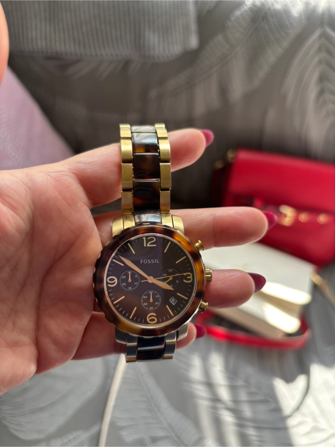 Fossil Riley Multi-Function Gold-Tone Watch