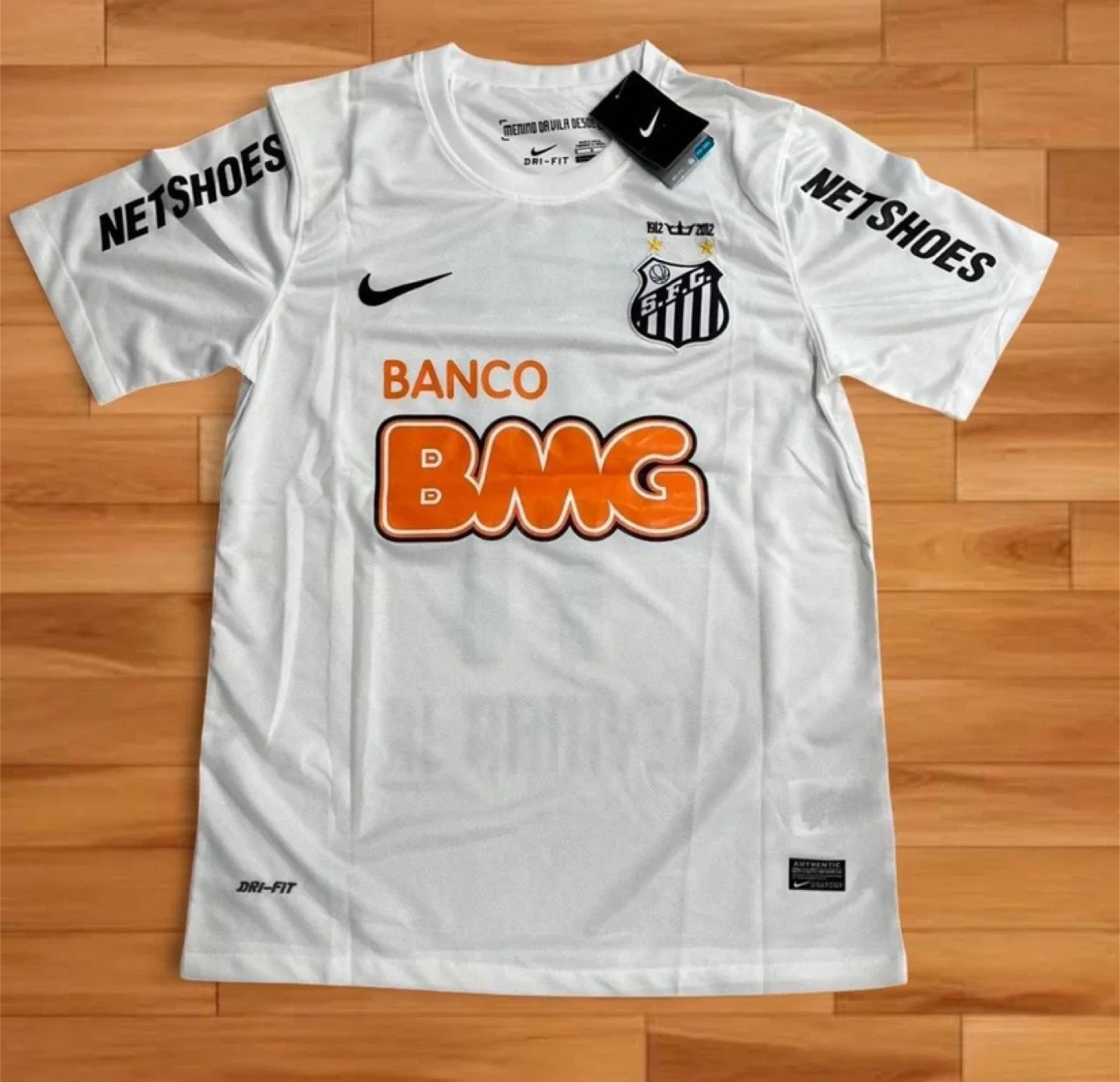 Neymar Jr #11 Home White BMG Nike Soccer Jerse thumbnail