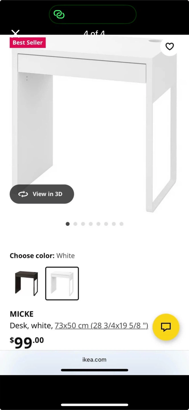 ikea desk + its chair - photo 4