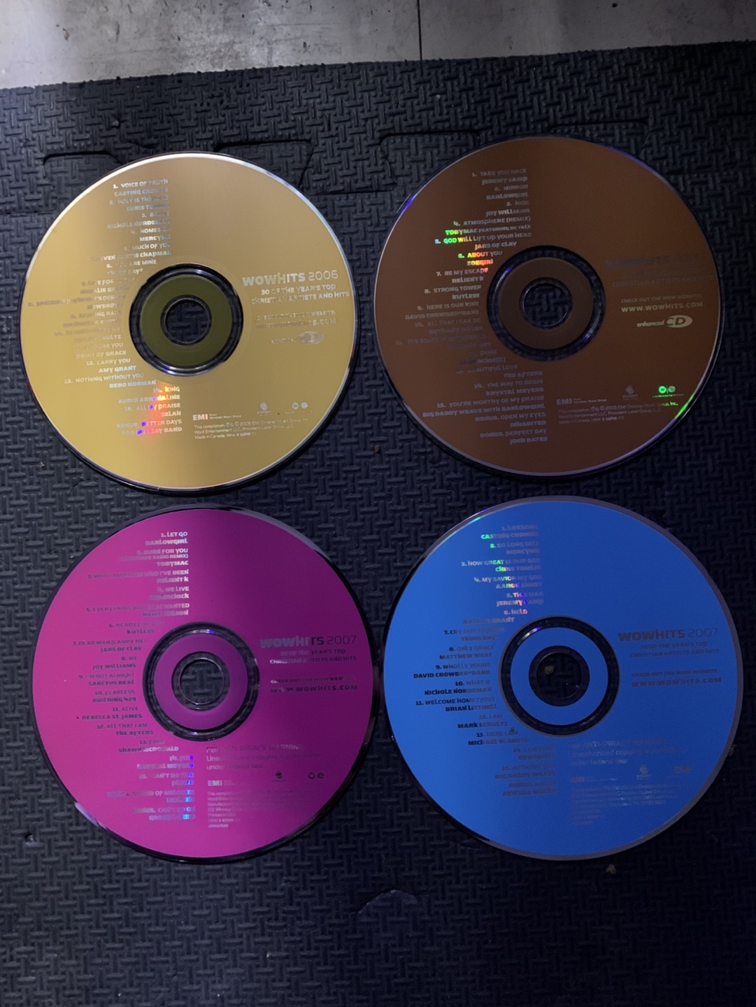 WOW Hits CDs - 2006 & 2007