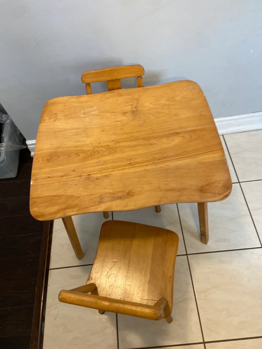 Kids Wooden Table and Chairs Set image indicator(2)