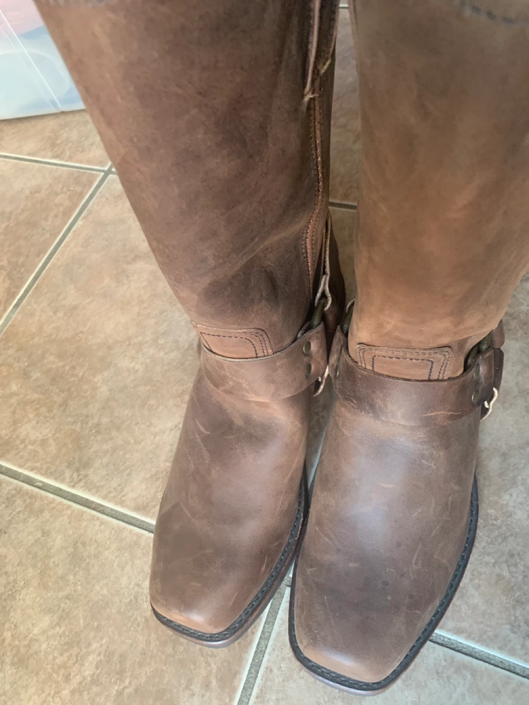 Frye Brown Leather Harness Boots - photo 4