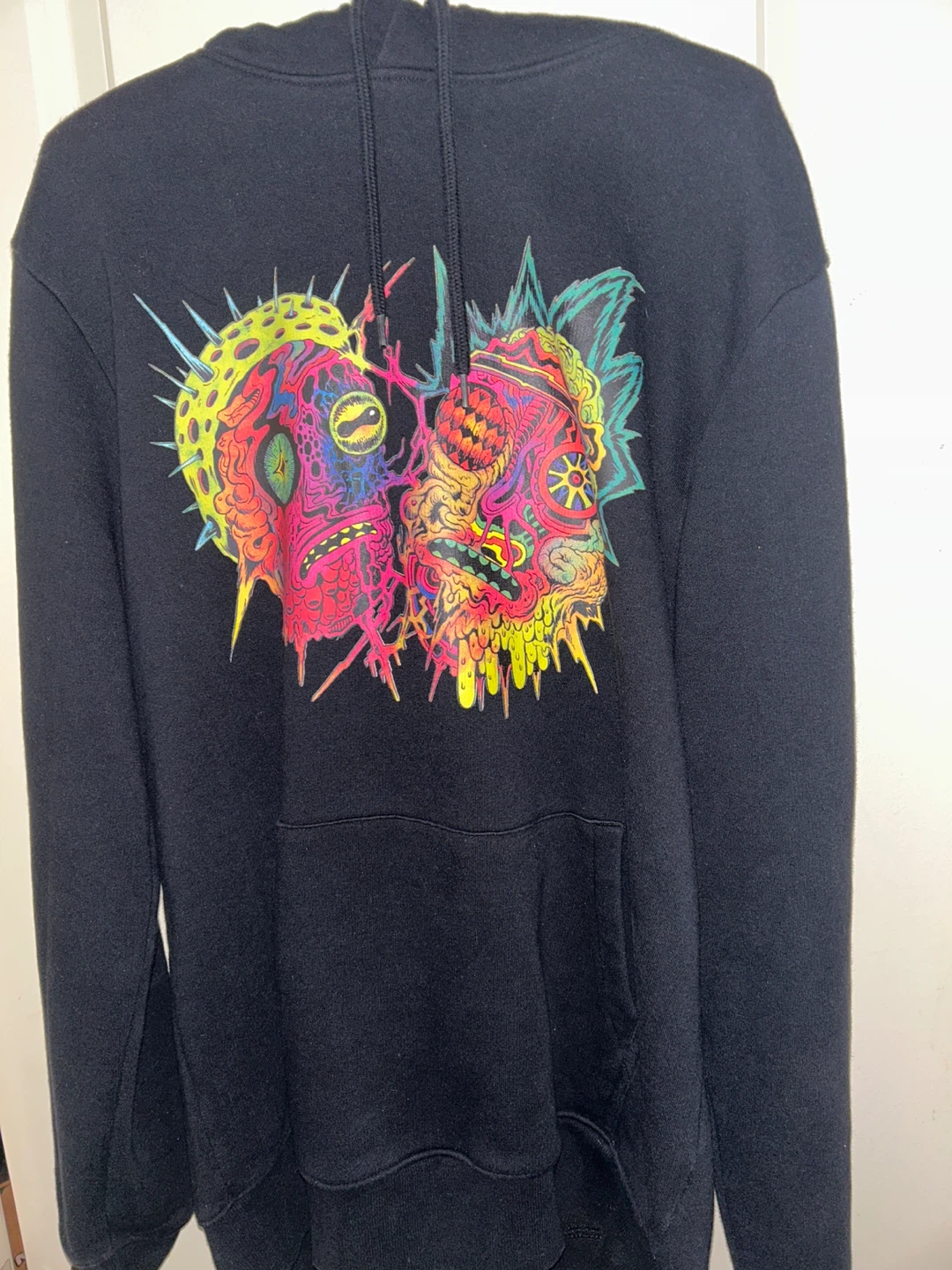 H&M Black Graphic Hoodie - Size M