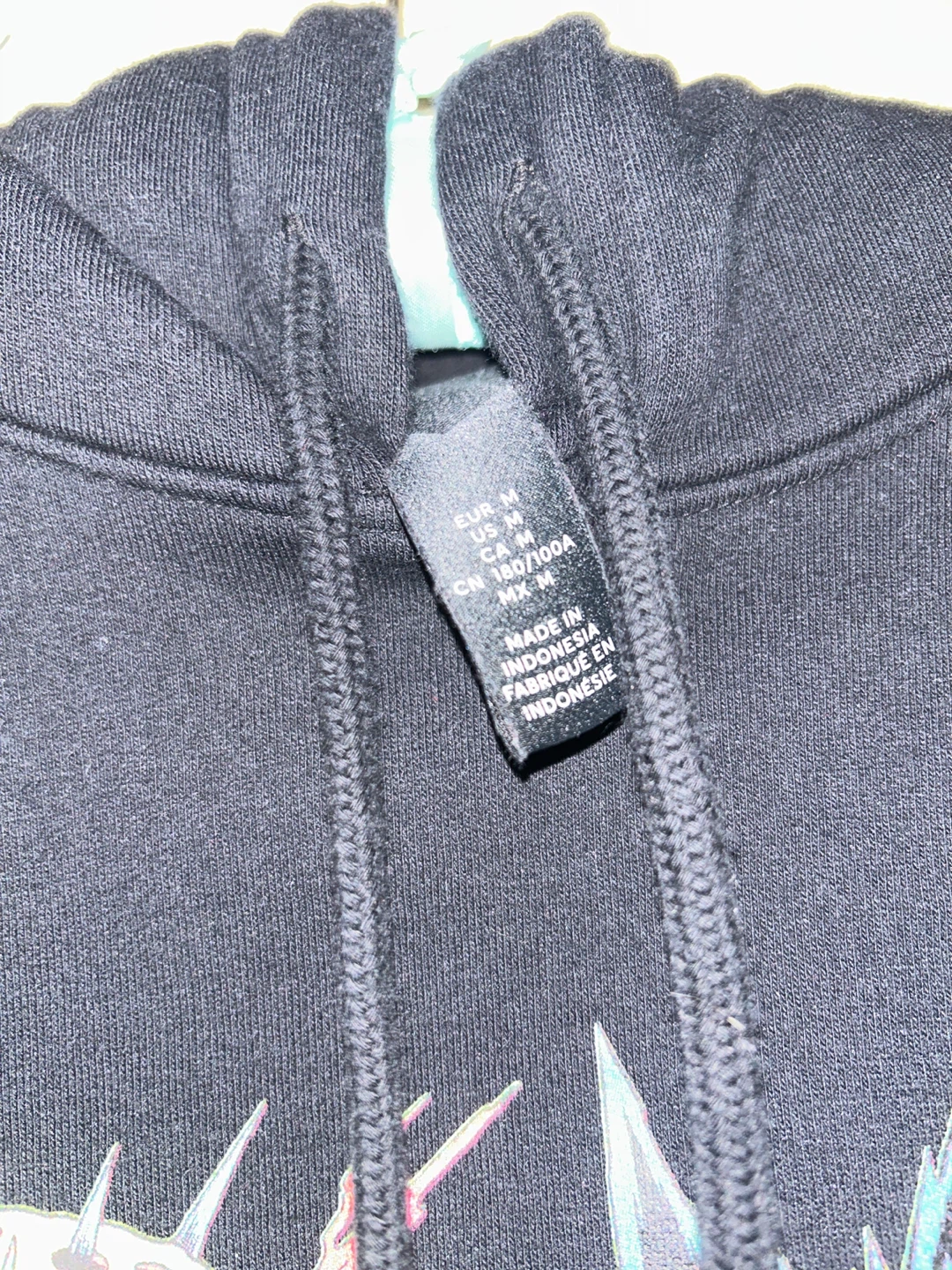 H&M Black Graphic Hoodie - Size M - photo 4