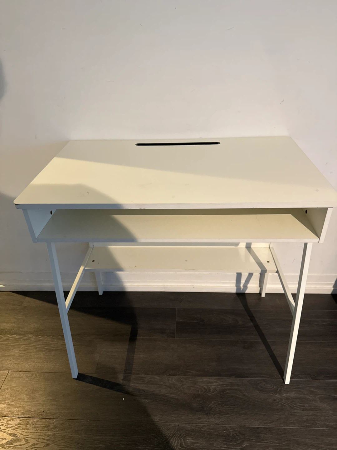 White Desk with Storage