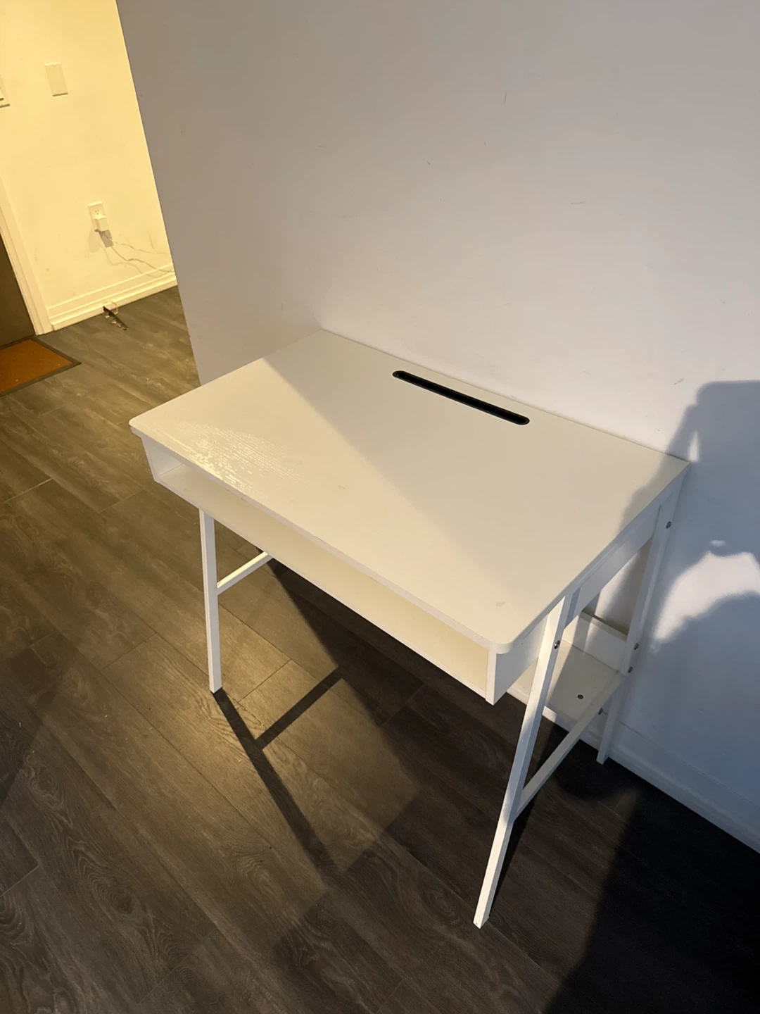 White Desk with Storage - photo 5