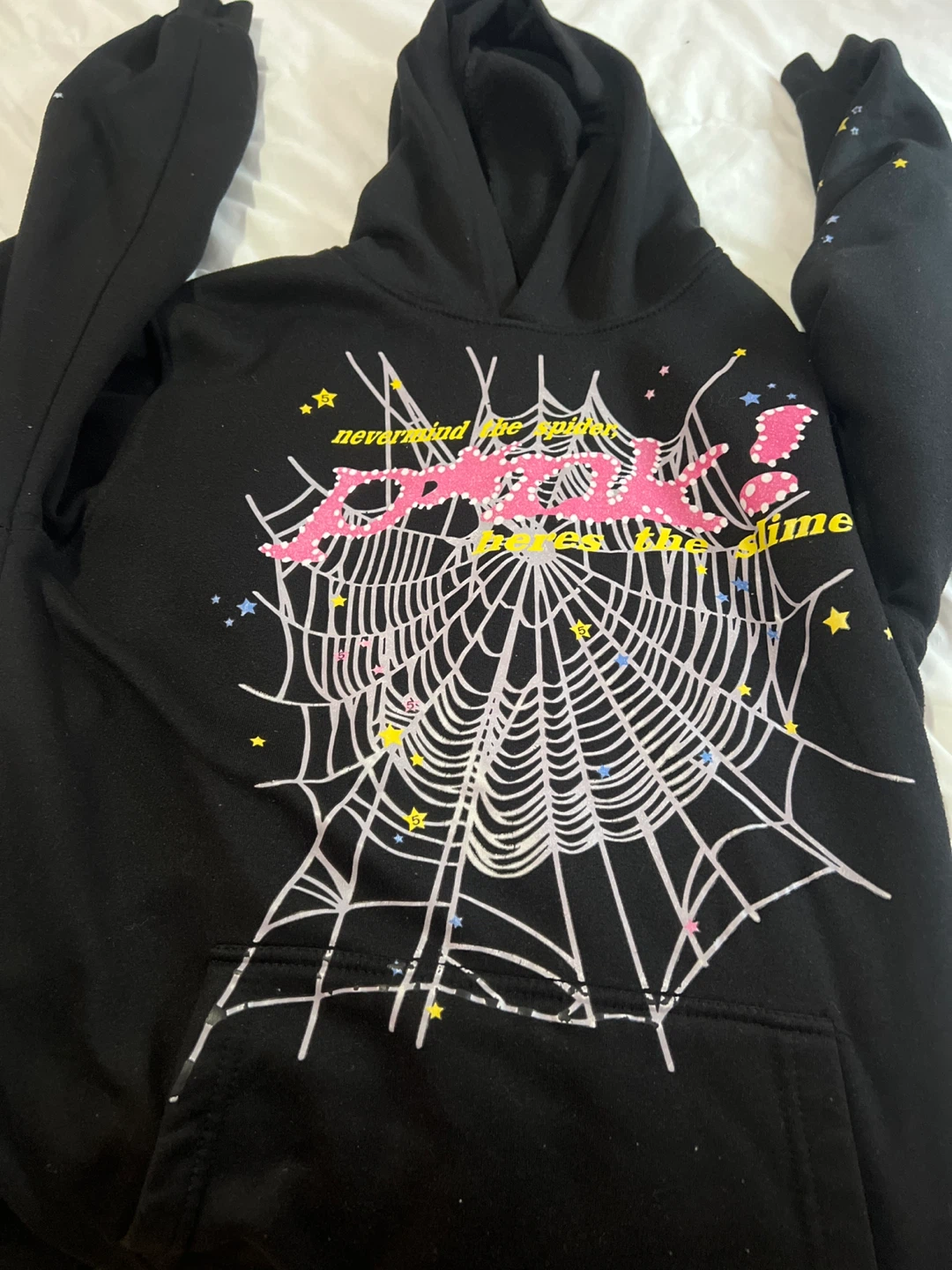 Pink sp5der hoodie